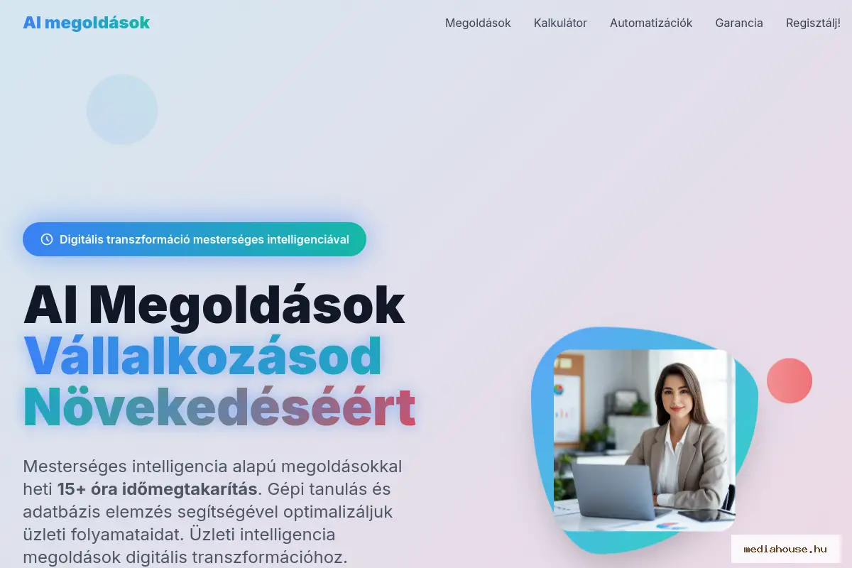 aimegoldasok.hu weboldal előnézet - MediaHouse portfólió